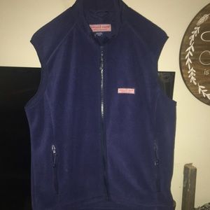 Vineyard vines Men’s M navy blue fleece vest